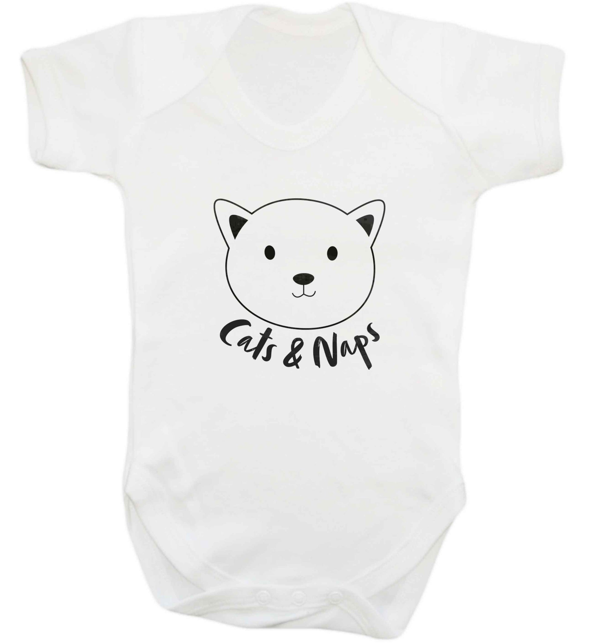 Cats and naps Kit baby vest white 18-24 months