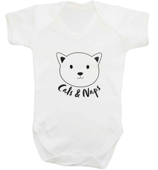 Cats and naps Kit baby vest white 18-24 months