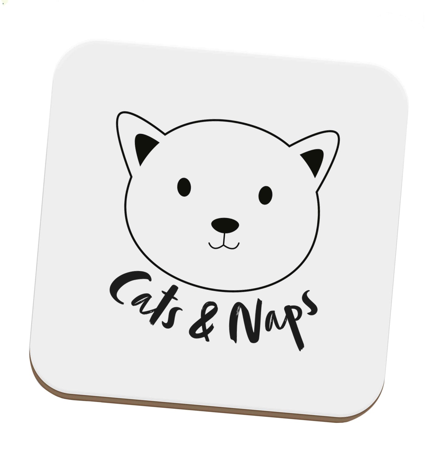 Cats and naps Kit set of four coasters