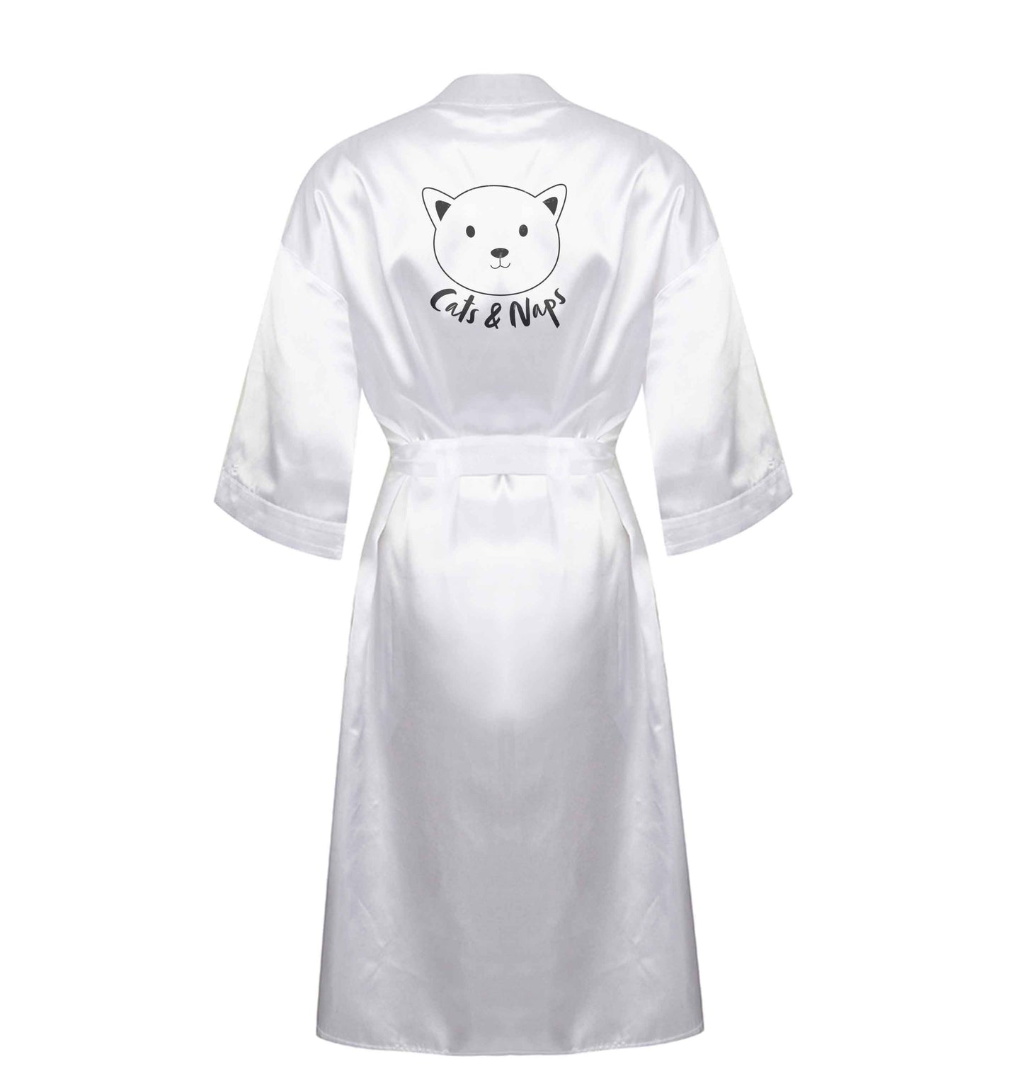 Cats and naps Kit XL/XXL white ladies dressing gown size 16/18