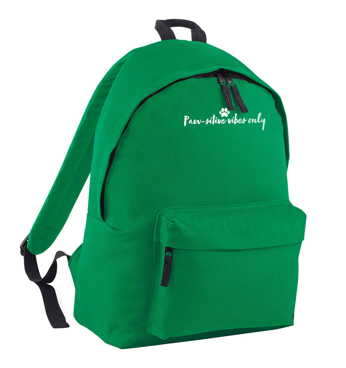 Pawsitive vibes only Kit green adults backpack