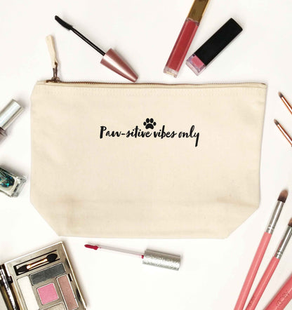Pawsitive vibes only Kit natural makeup bag