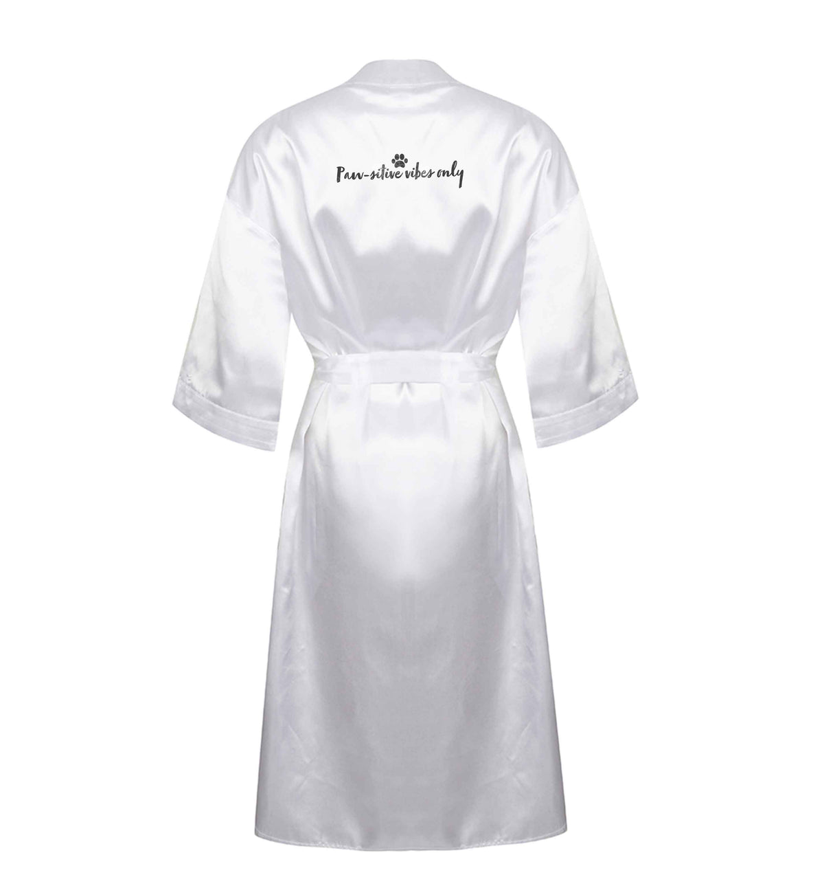 Pawsitive vibes only Kit XL/XXL white ladies dressing gown size 16/18