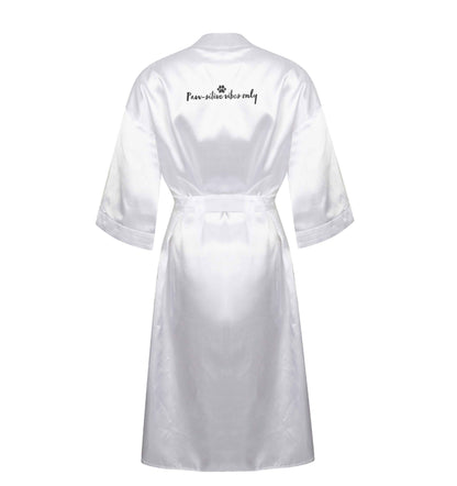 Pawsitive vibes only Kit XL/XXL white ladies dressing gown size 16/18