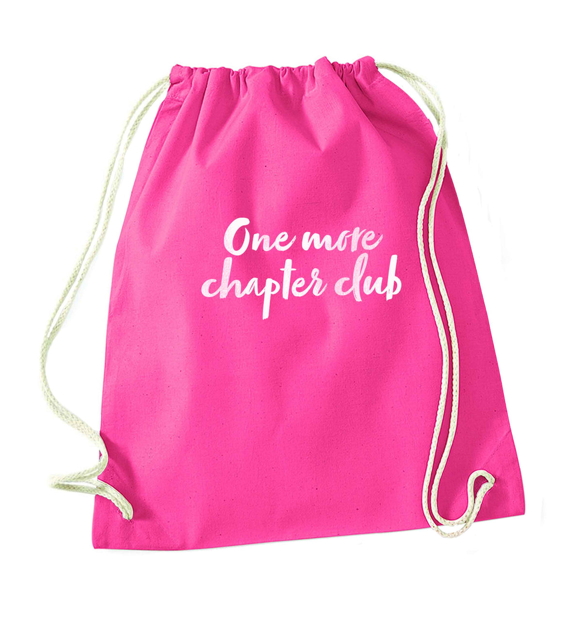 One more chapter club Kit pink drawstring bag