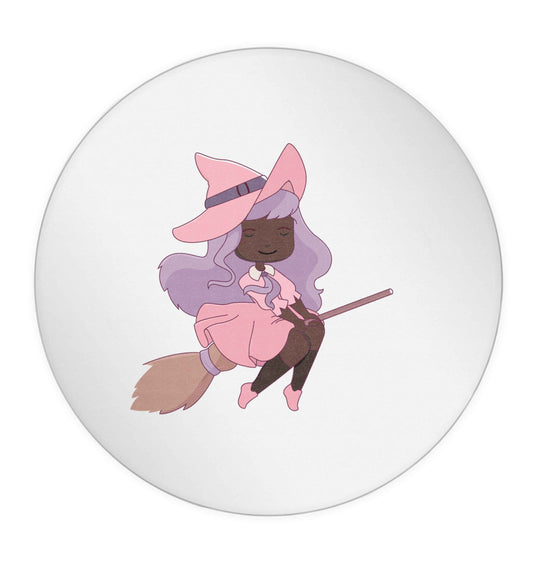 Witch illustration Kit 24 @ 45mm matt circle stickers