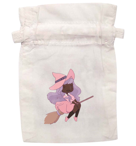Witch illustration |  XS - L | Pouch / Drawstring bag / Sack | Organic Cotton | Bulk discounts available!