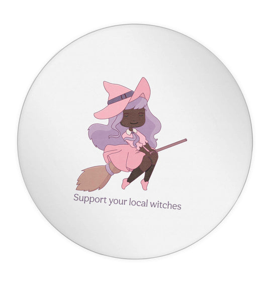 Support your local witches Kit 24 @ 45mm matt circle stickers