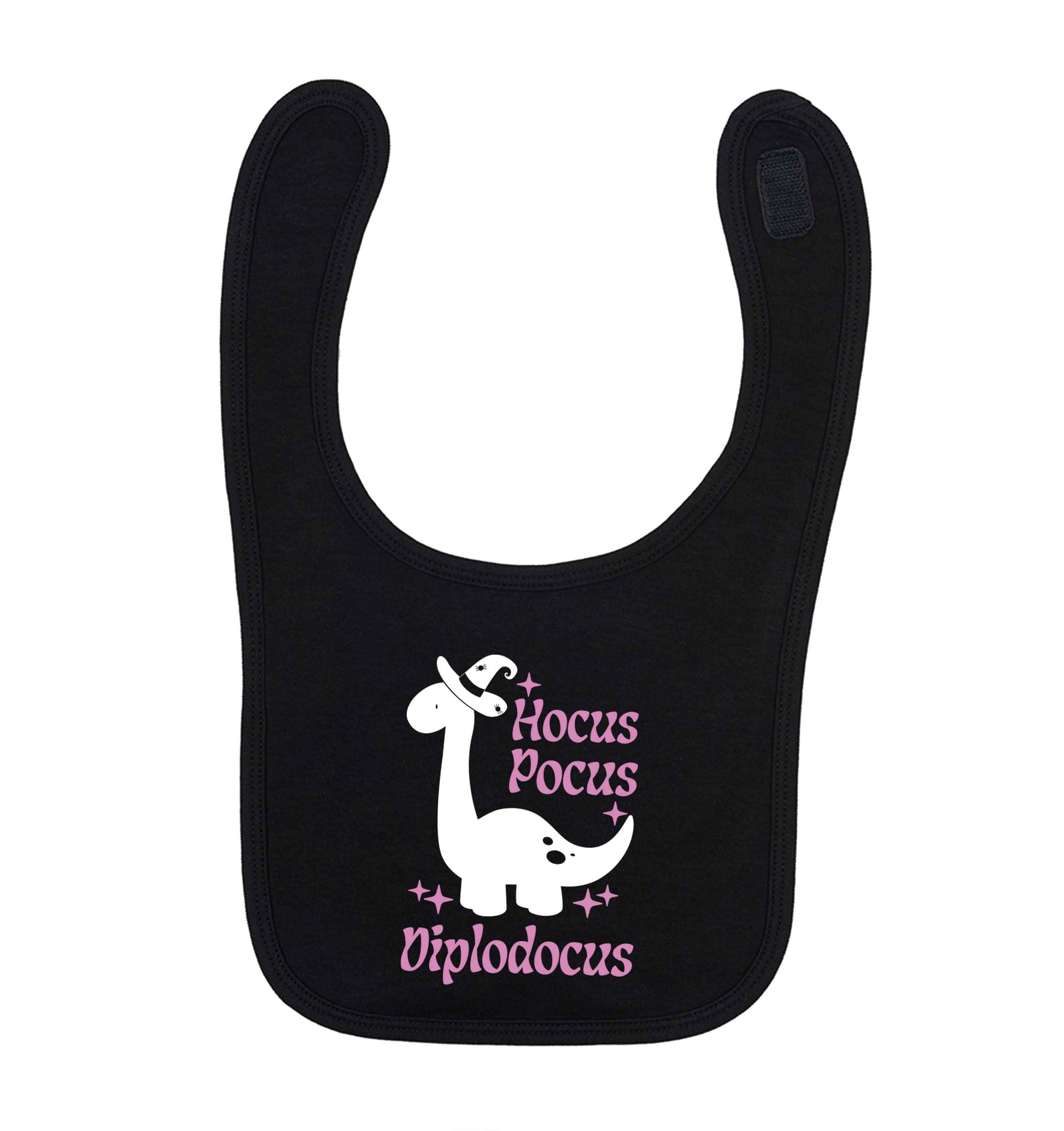 Hocus pocus diplodocus Kit black baby bib
