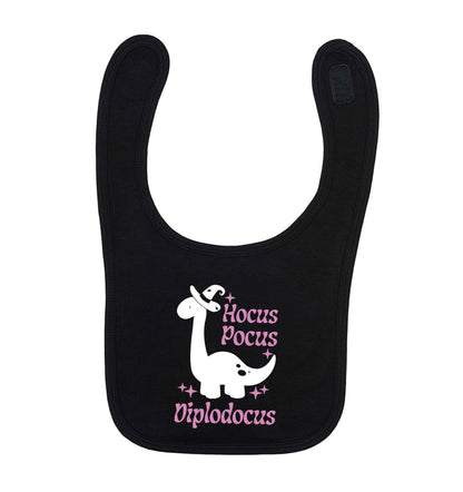 Hocus pocus diplodocus Kit black baby bib