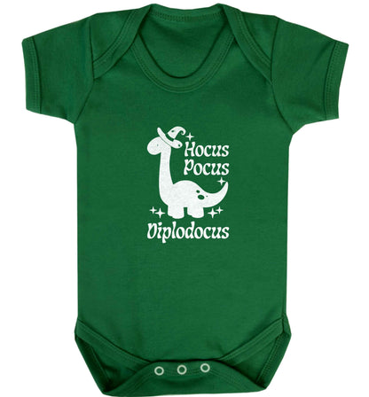 Hocus pocus diplodocus Kit baby vest green 18-24 months