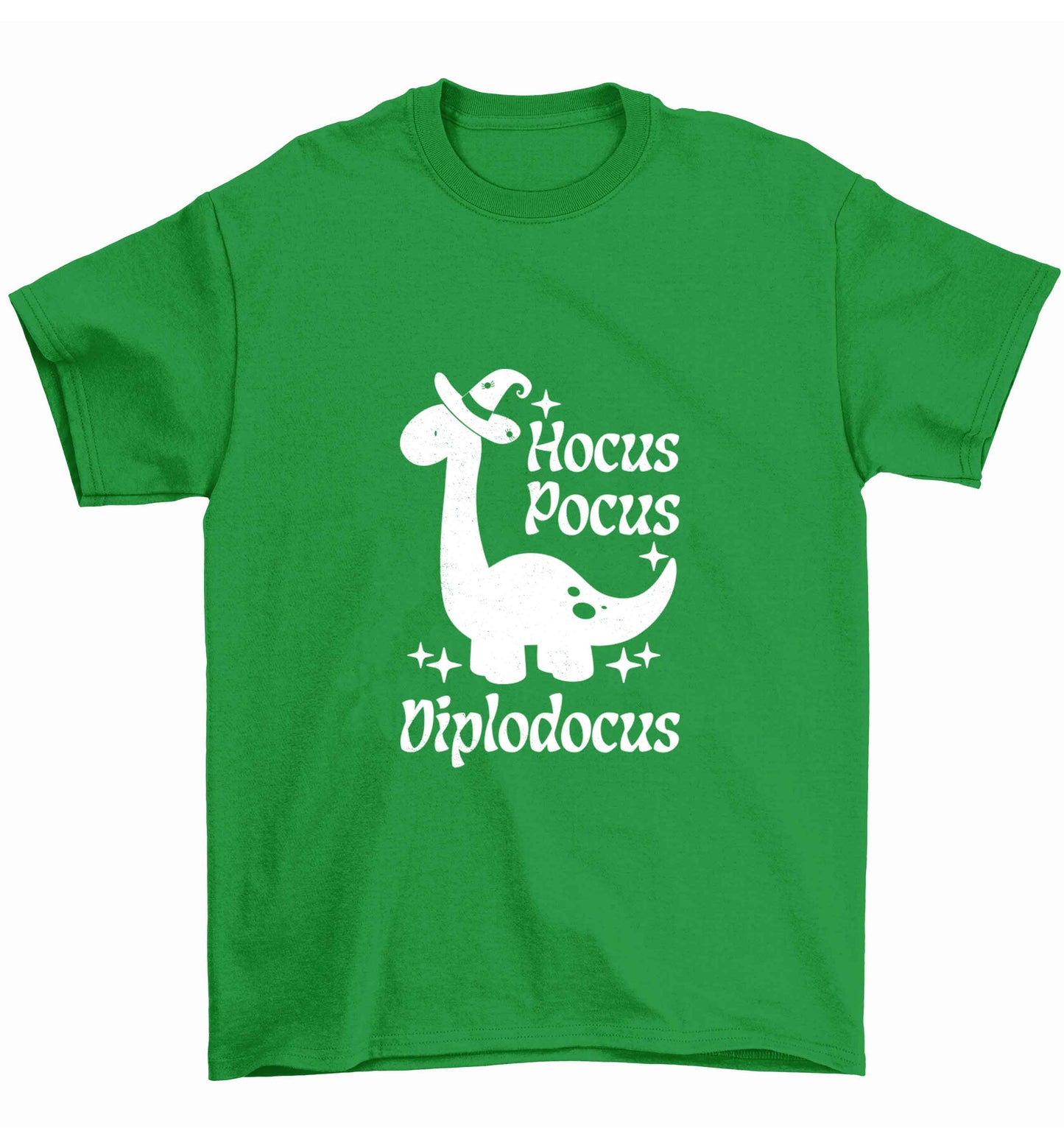Hocus pocus diplodocus Kit Children's green Tshirt 12-13 Years