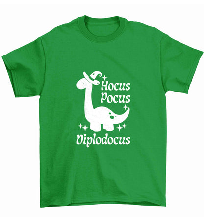 Hocus pocus diplodocus Kit Children's green Tshirt 12-13 Years