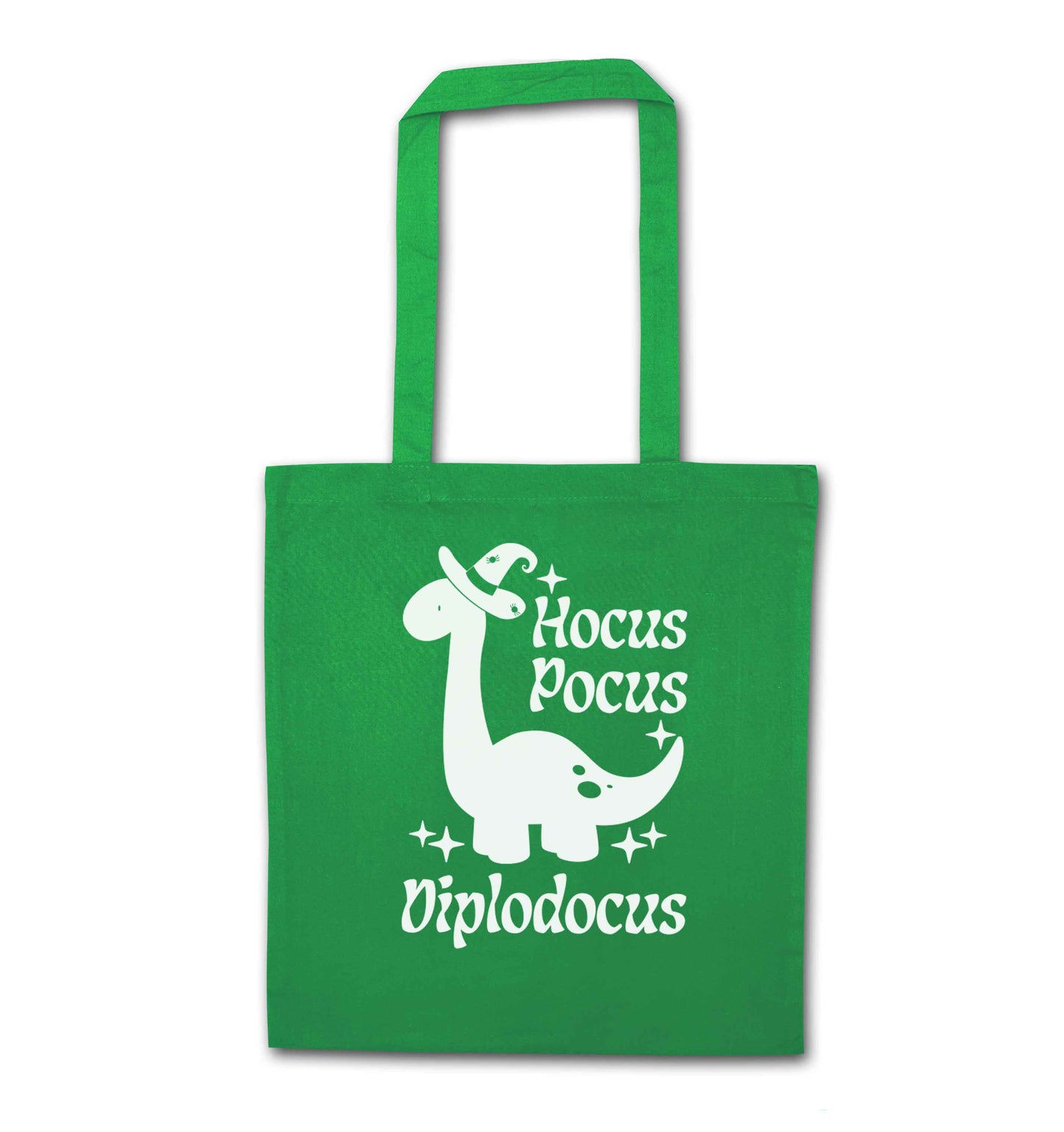 Hocus pocus diplodocus Kit green tote bag