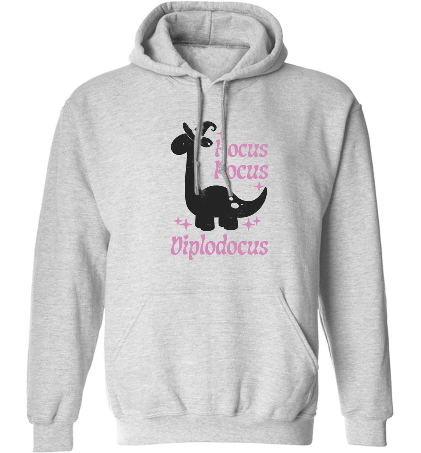 Hocus pocus diplodocus Kit adults unisex grey hoodie 2XL