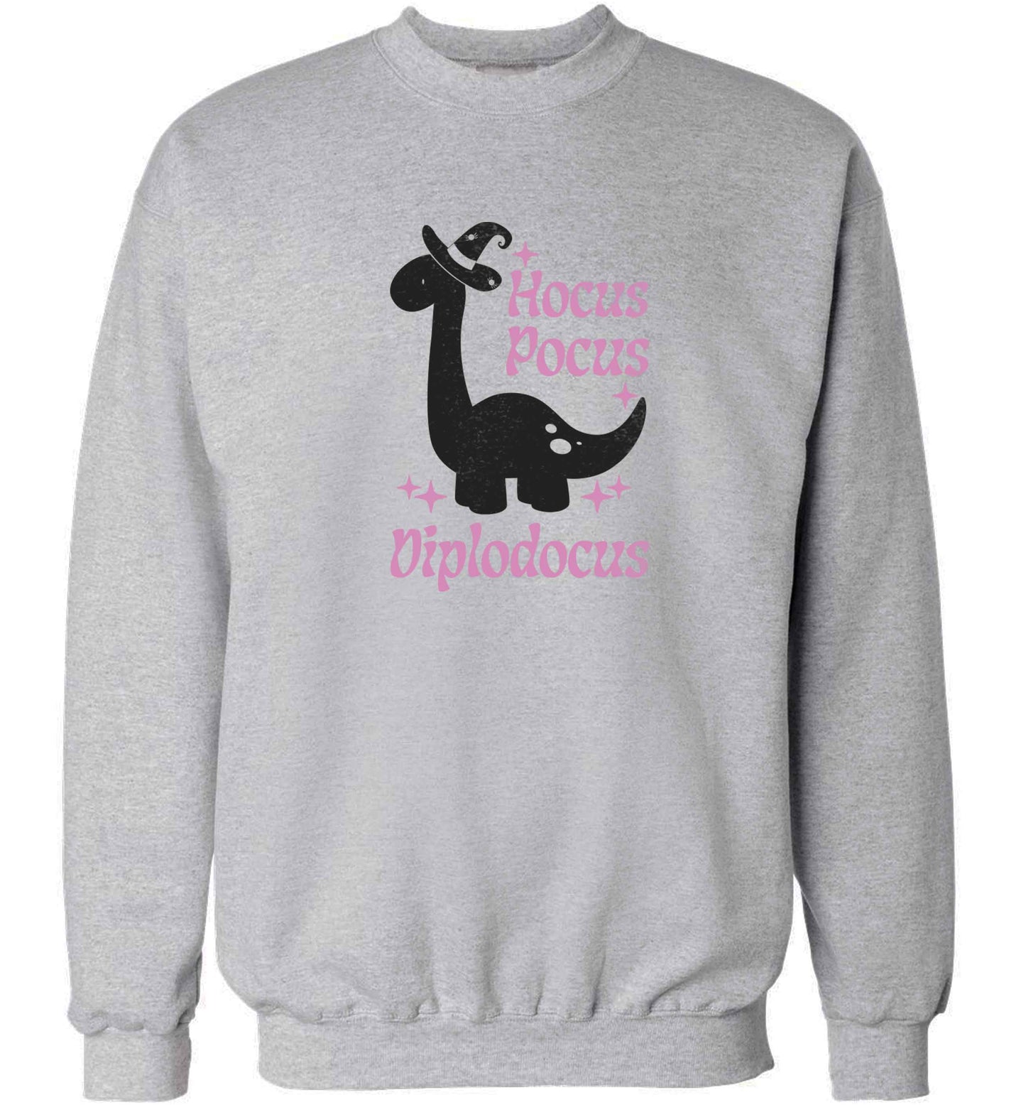 Hocus pocus diplodocus Kit adult's unisex grey sweater 2XL