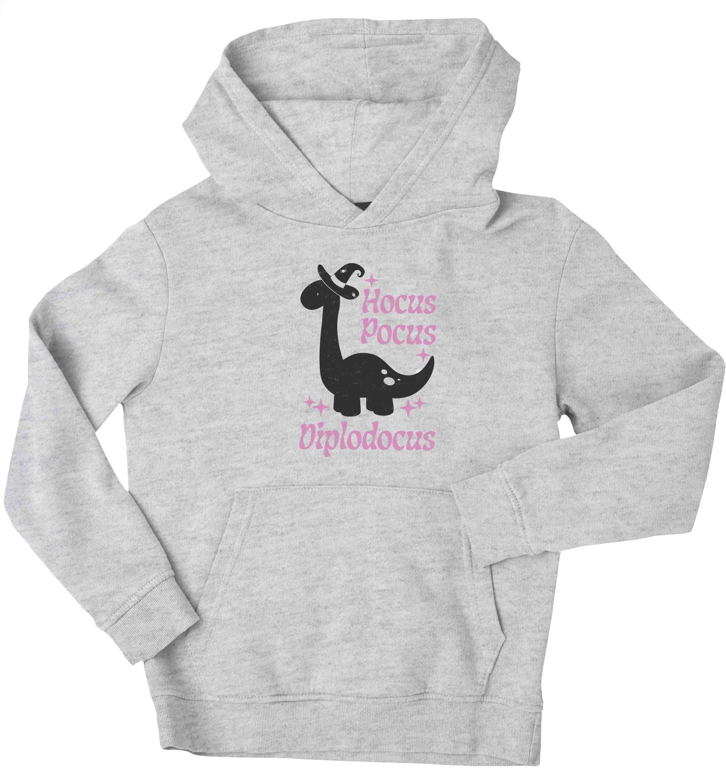 Hocus pocus diplodocus Kit children's grey hoodie 12-13 Years