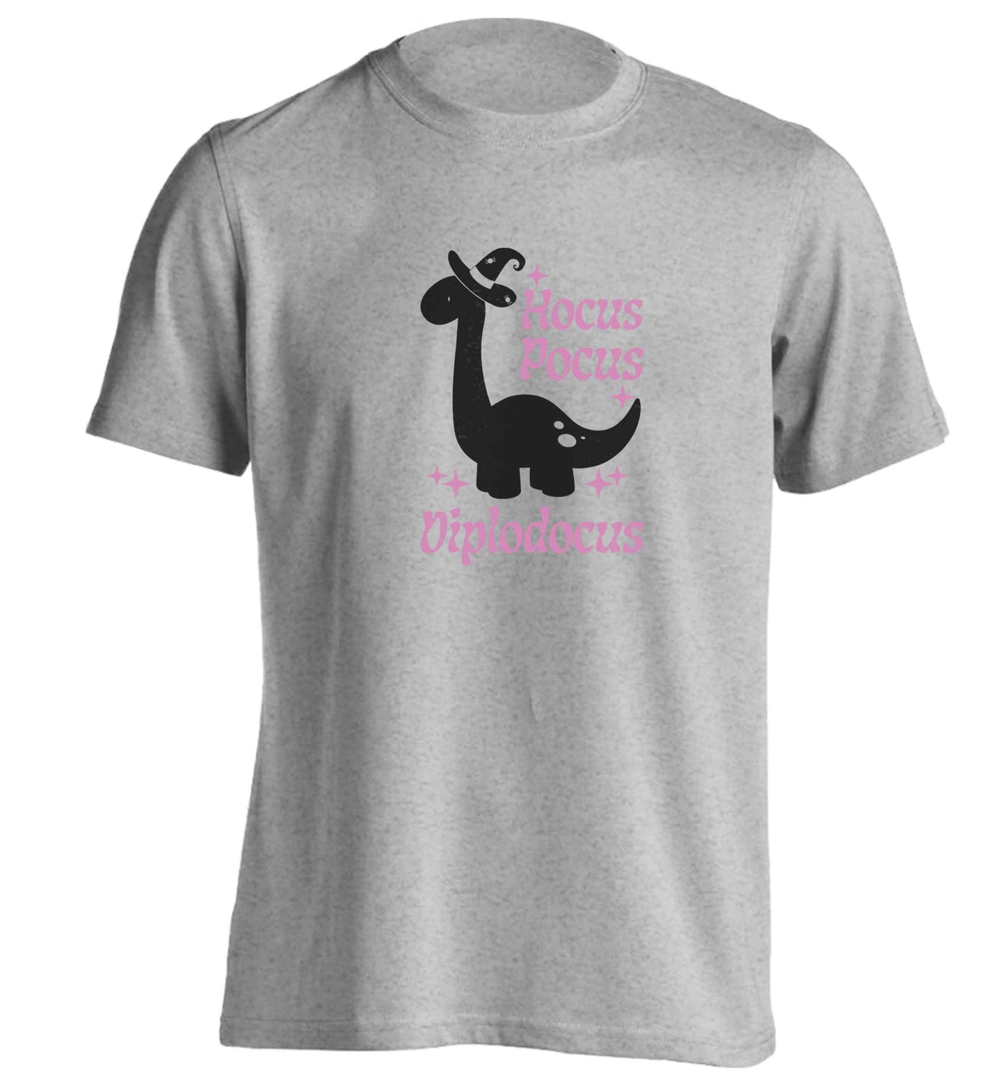 Hocus pocus diplodocus Kit adults unisex grey Tshirt 2XL