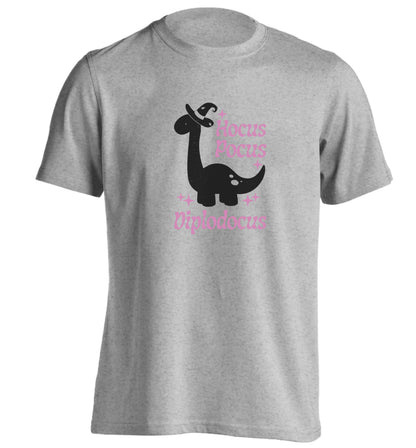 Hocus pocus diplodocus Kit adults unisex grey Tshirt 2XL