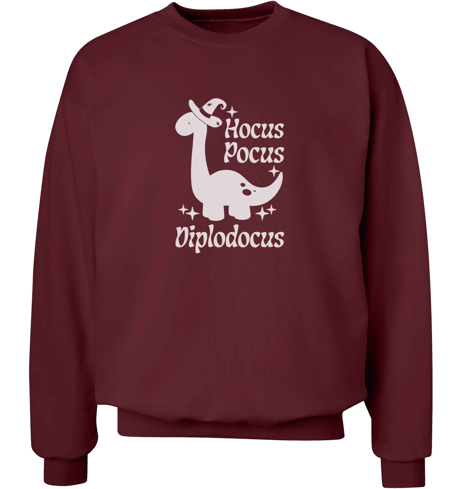 Hocus pocus diplodocus Kit adult's unisex maroon sweater 2XL