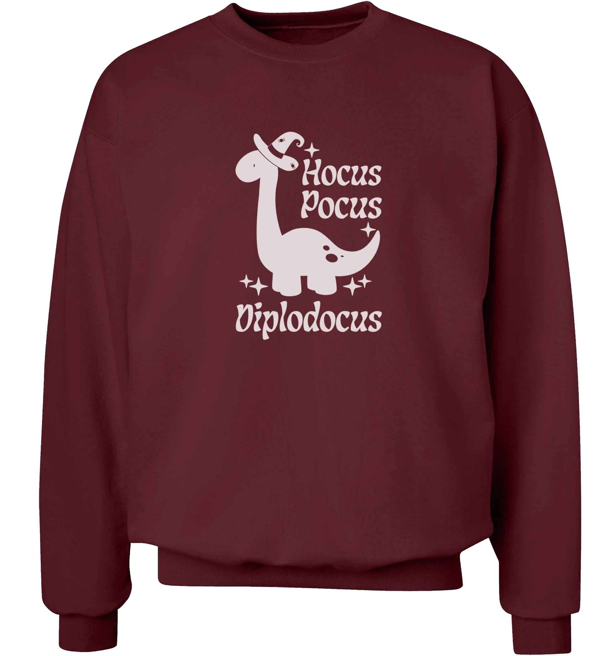 Hocus pocus diplodocus Kit adult's unisex maroon sweater 2XL