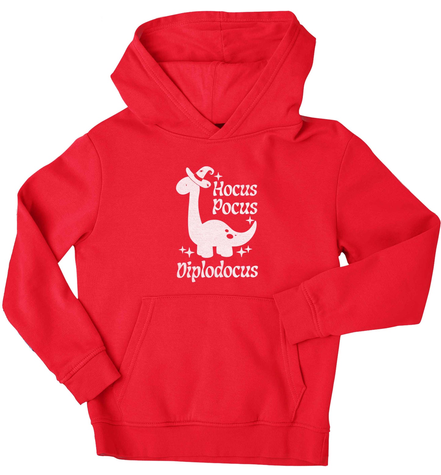 Hocus pocus diplodocus Kit children's red hoodie 12-13 Years