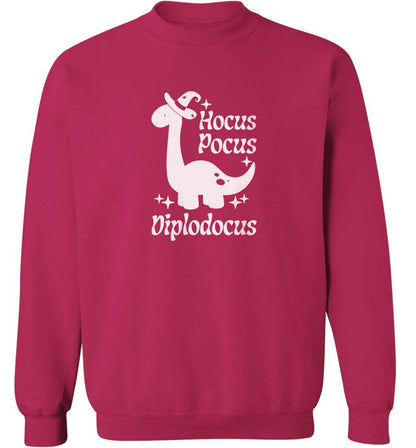 Hocus pocus diplodocus Kit adult's unisex pink sweater 2XL