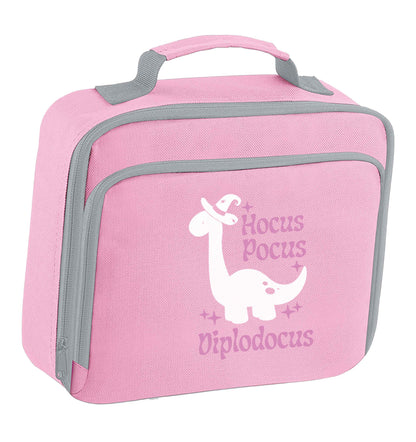 Hocus pocus diplodocus Kit insulated pink lunch bag cooler