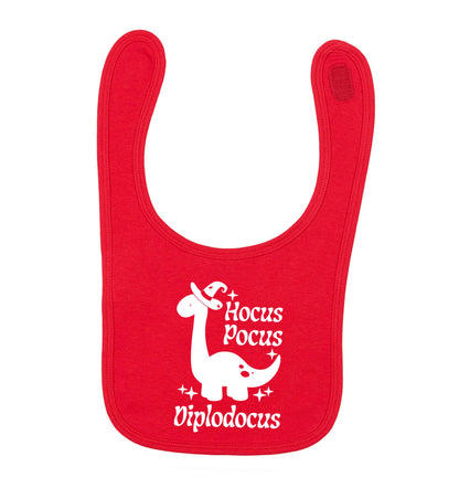 Hocus pocus diplodocus Kit red baby bib