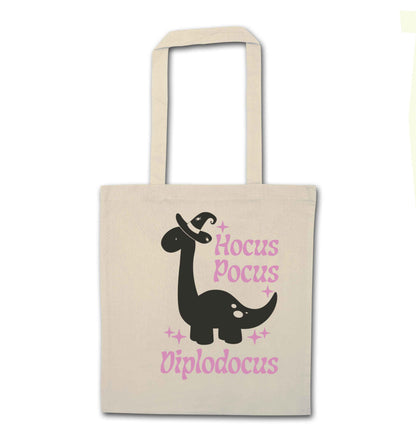 Hocus pocus diplodocus Kit natural tote bag