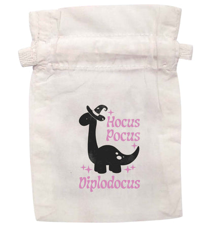 Hocus pocus diplodocus |  XS - L | Pouch / Drawstring bag / Sack | Organic Cotton | Bulk discounts available!