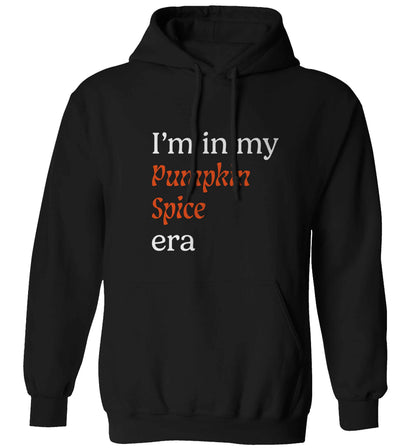 I'm in my pumpkin spice era Kit adults unisex black hoodie 2XL
