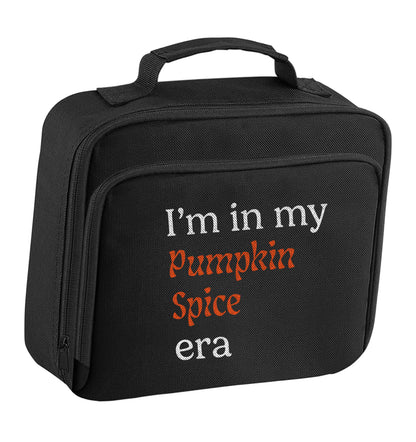 I'm in my pumpkin spice era Kit insulated black lunch bag cooler