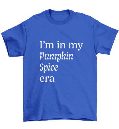 I'm in my pumpkin spice era Kit Children's blue Tshirt 12-13 Years