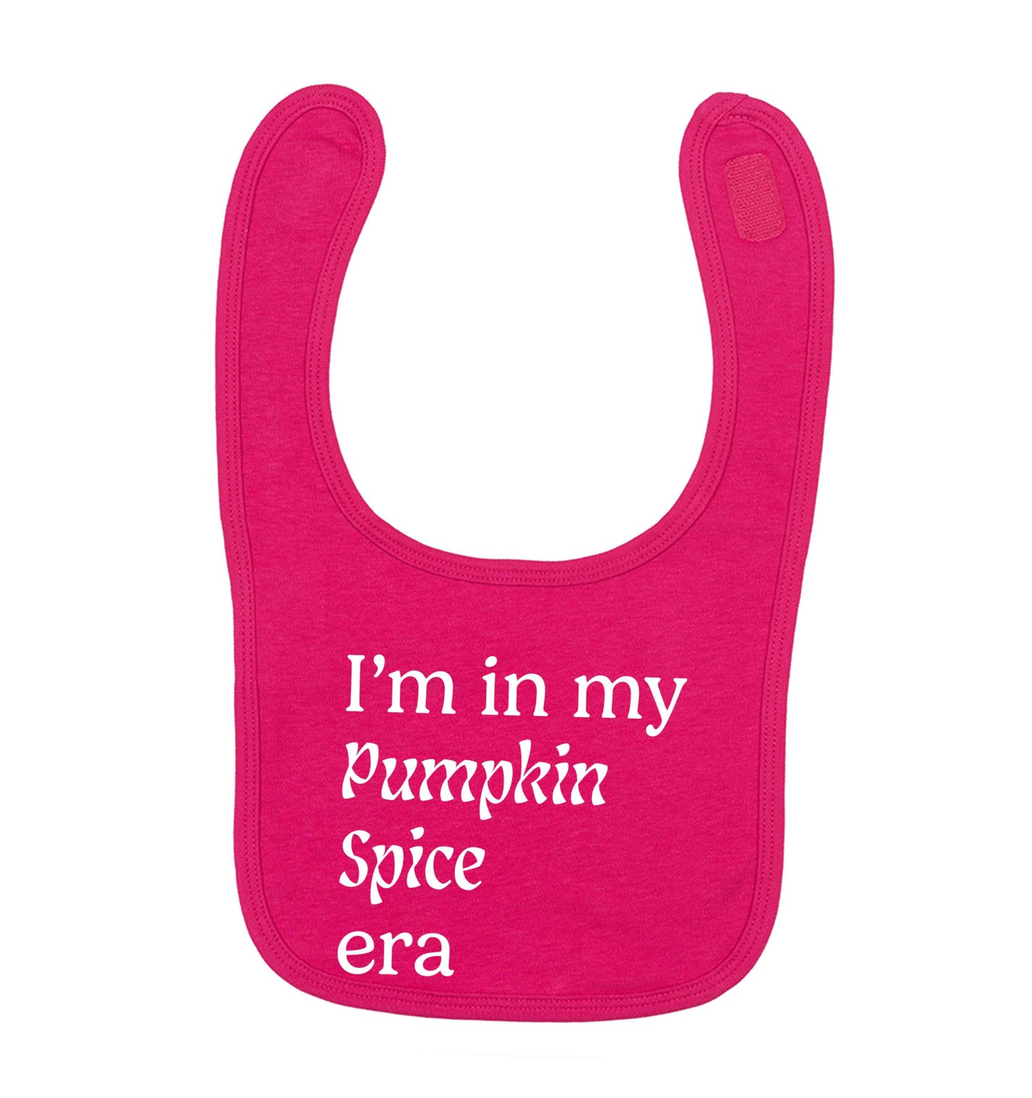I'm in my pumpkin spice era Kit dark pink baby bib