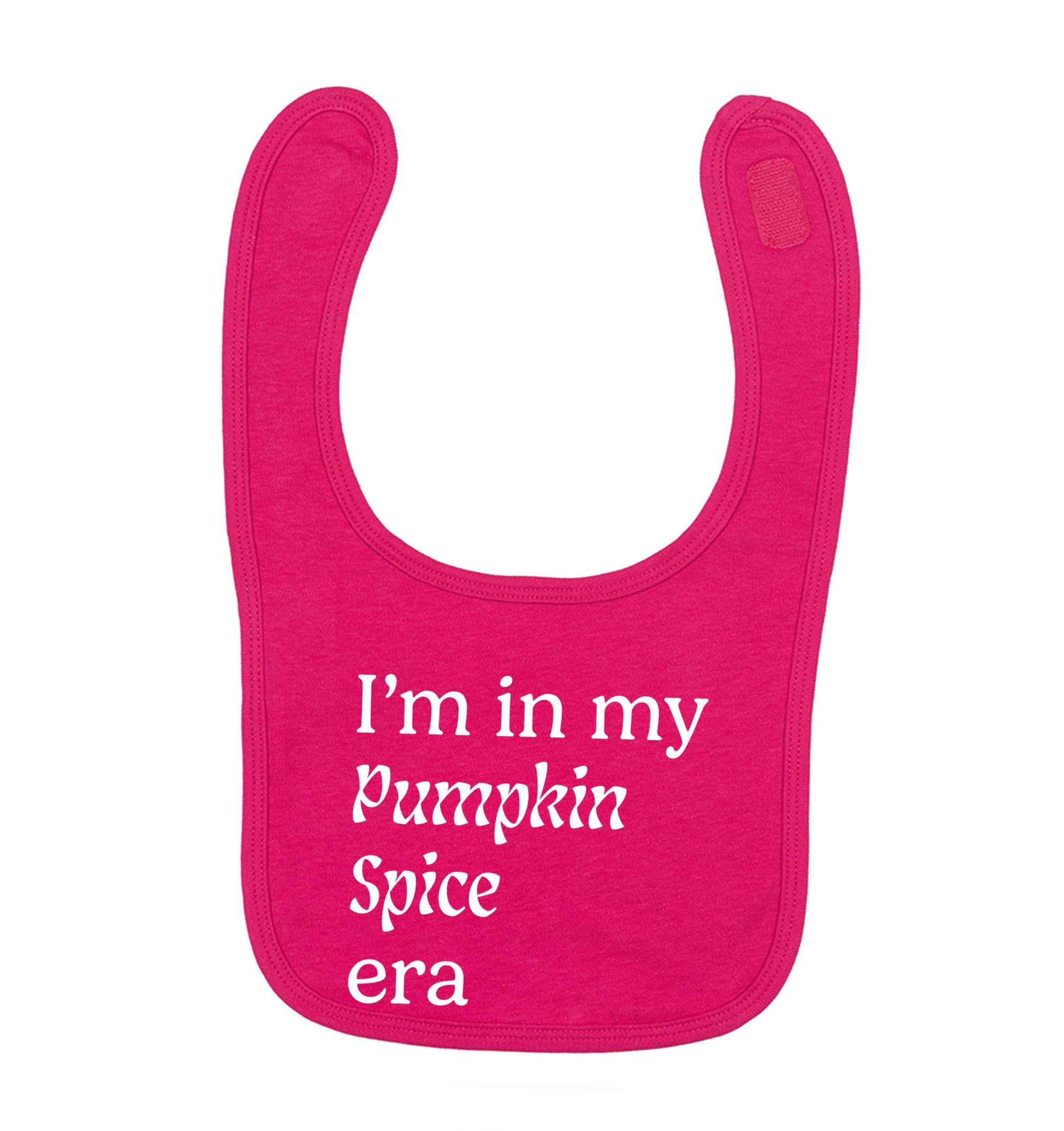I'm in my pumpkin spice era Kit dark pink baby bib