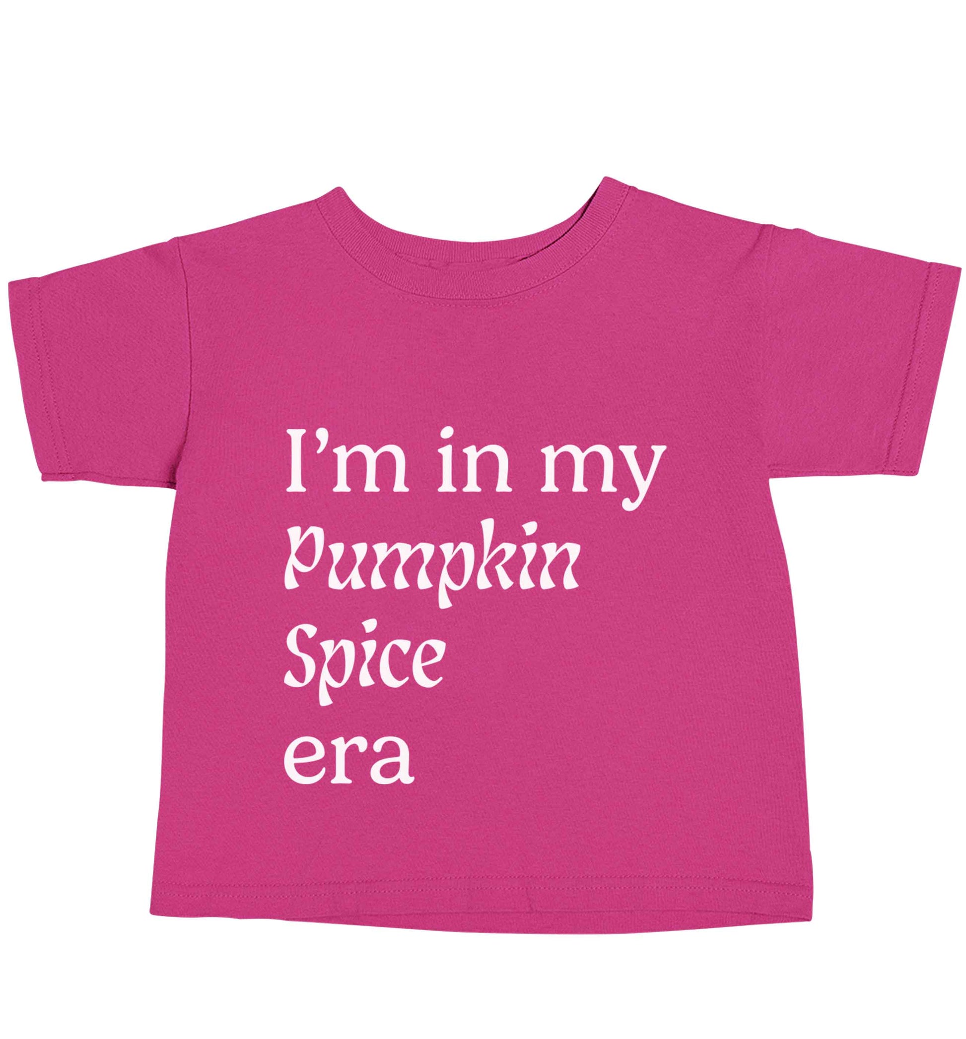 I'm in my pumpkin spice era Kit pink baby toddler Tshirt 2 Years