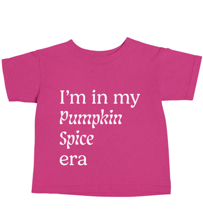 I'm in my pumpkin spice era Kit pink baby toddler Tshirt 2 Years