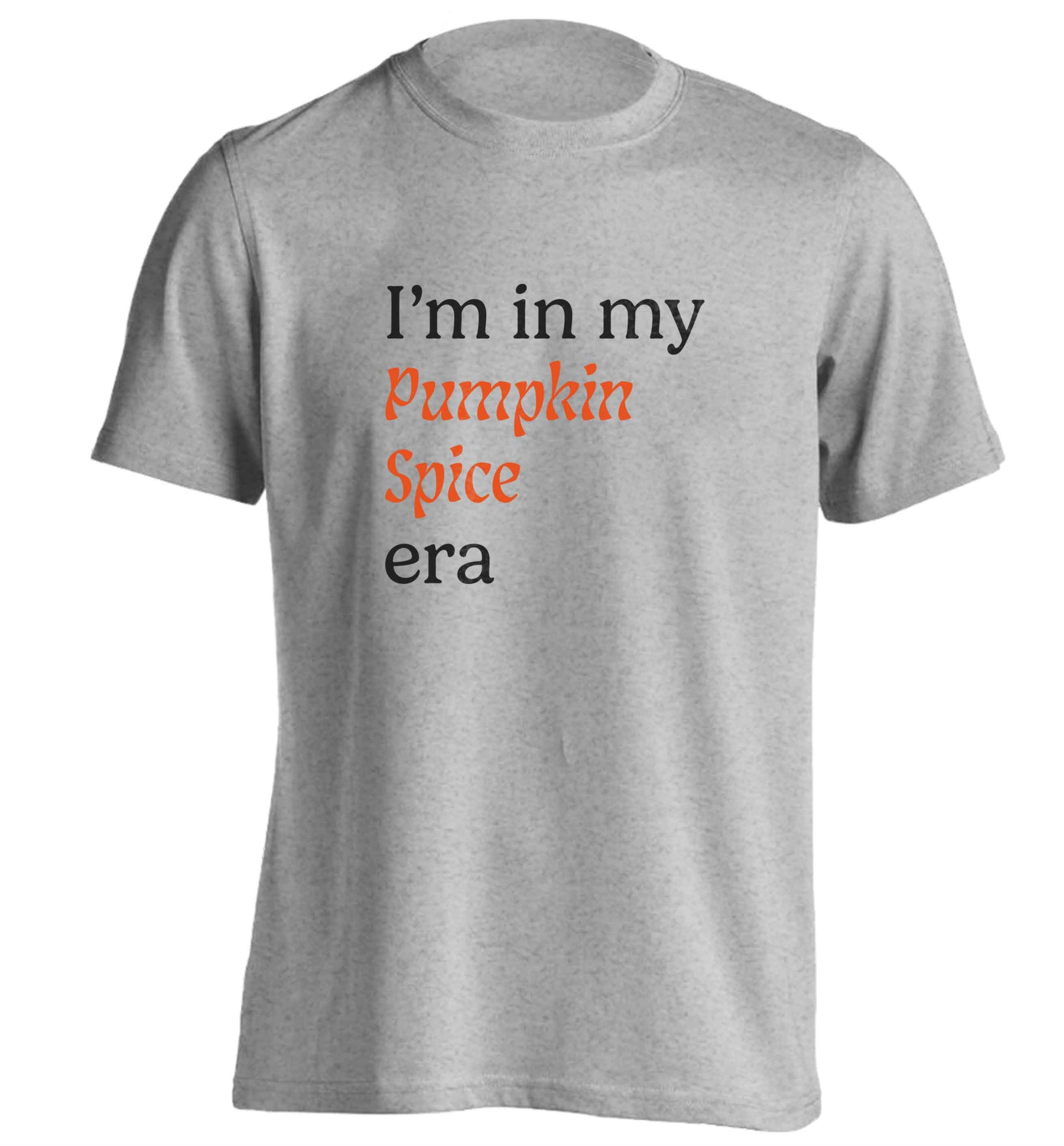 I'm in my pumpkin spice era Kit adults unisex grey Tshirt 2XL