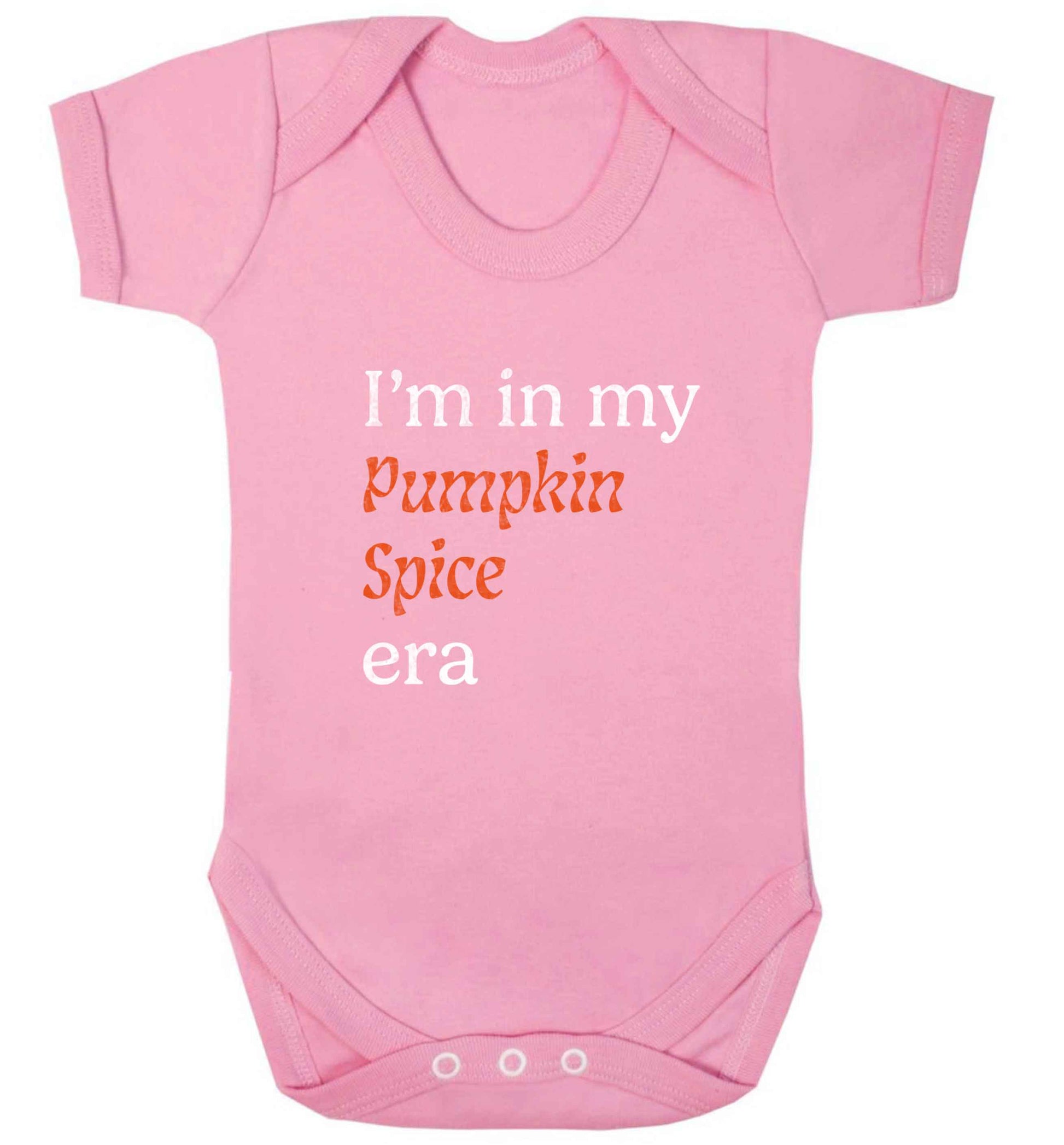 I'm in my pumpkin spice era Kit baby vest pale pink 18-24 months