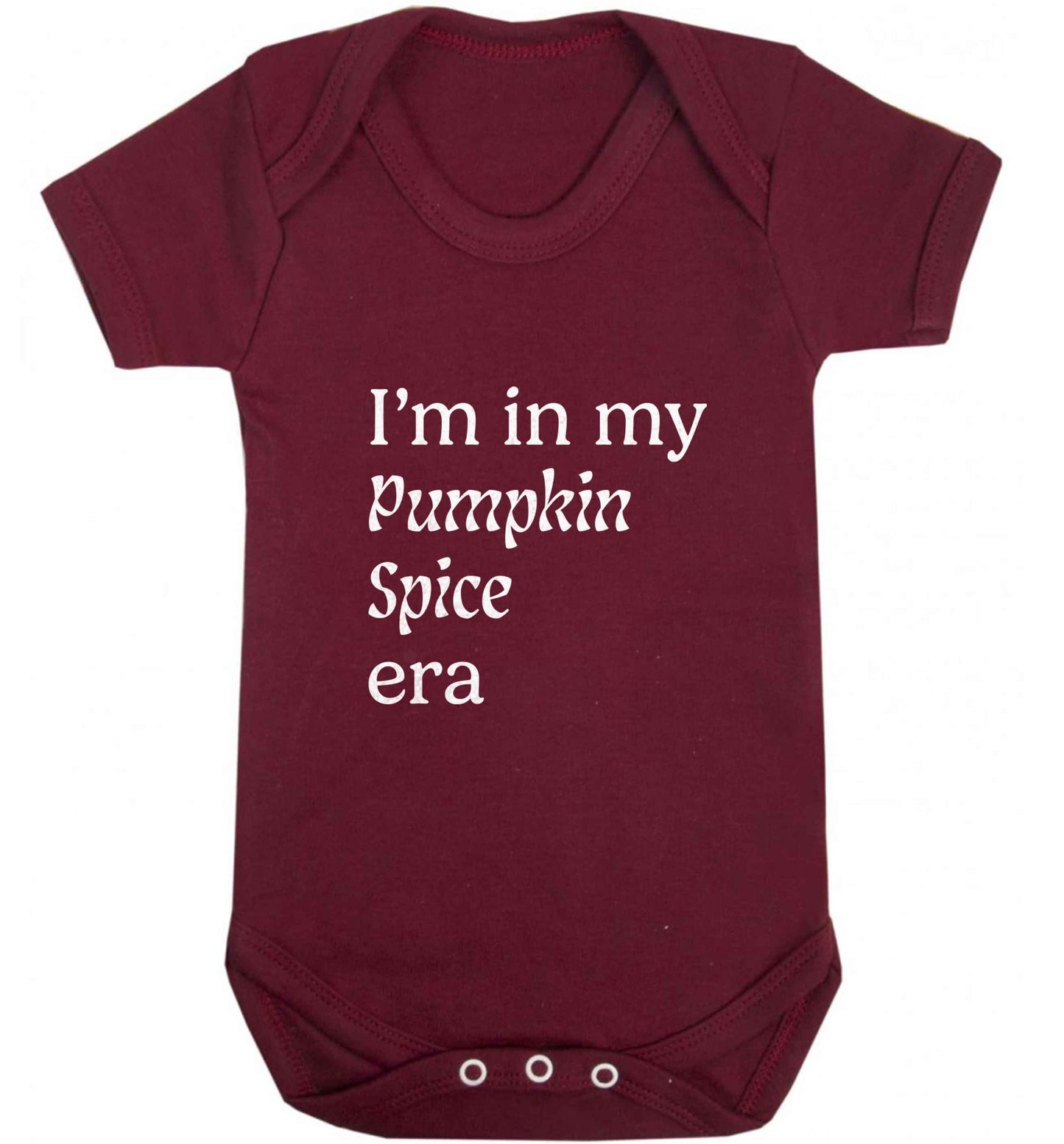 I'm in my pumpkin spice era Kit baby vest maroon 18-24 months