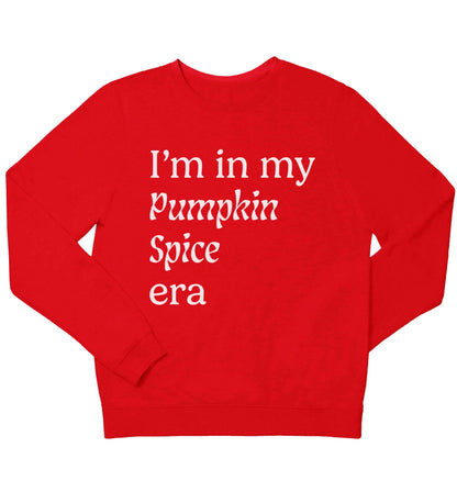 I'm in my pumpkin spice era Kit children's grey sweater 12-13 Years
