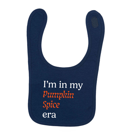 I'm in my pumpkin spice era Kit navy baby bib