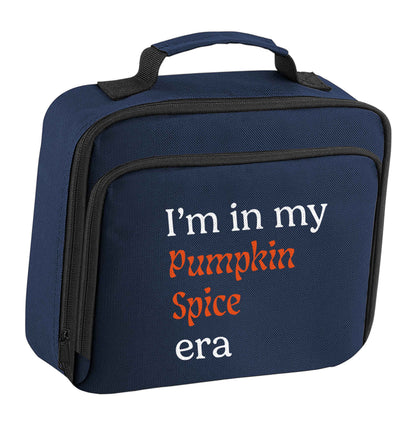 I'm in my pumpkin spice era Kit insulated navy lunch bag cooler