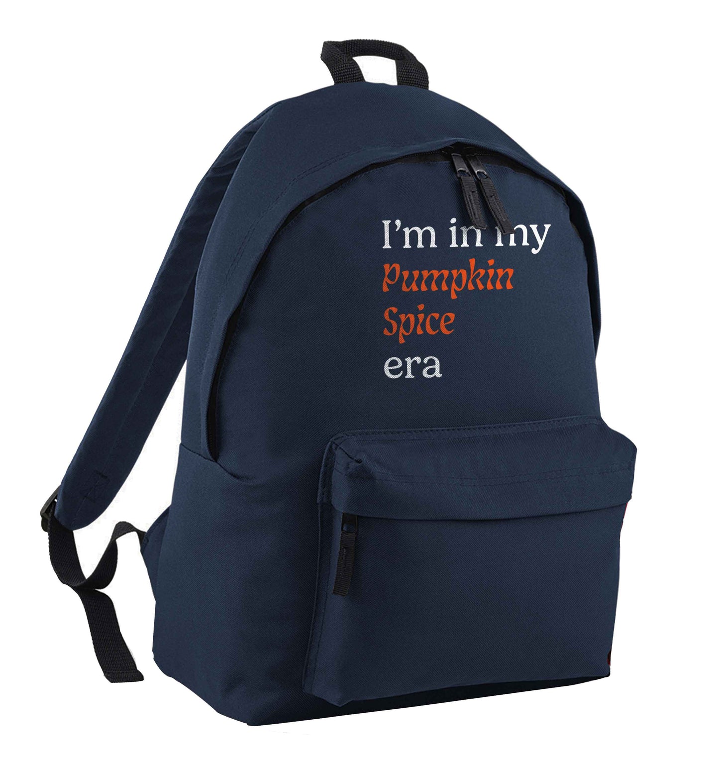 I'm in my pumpkin spice era Kit navy children's backpack