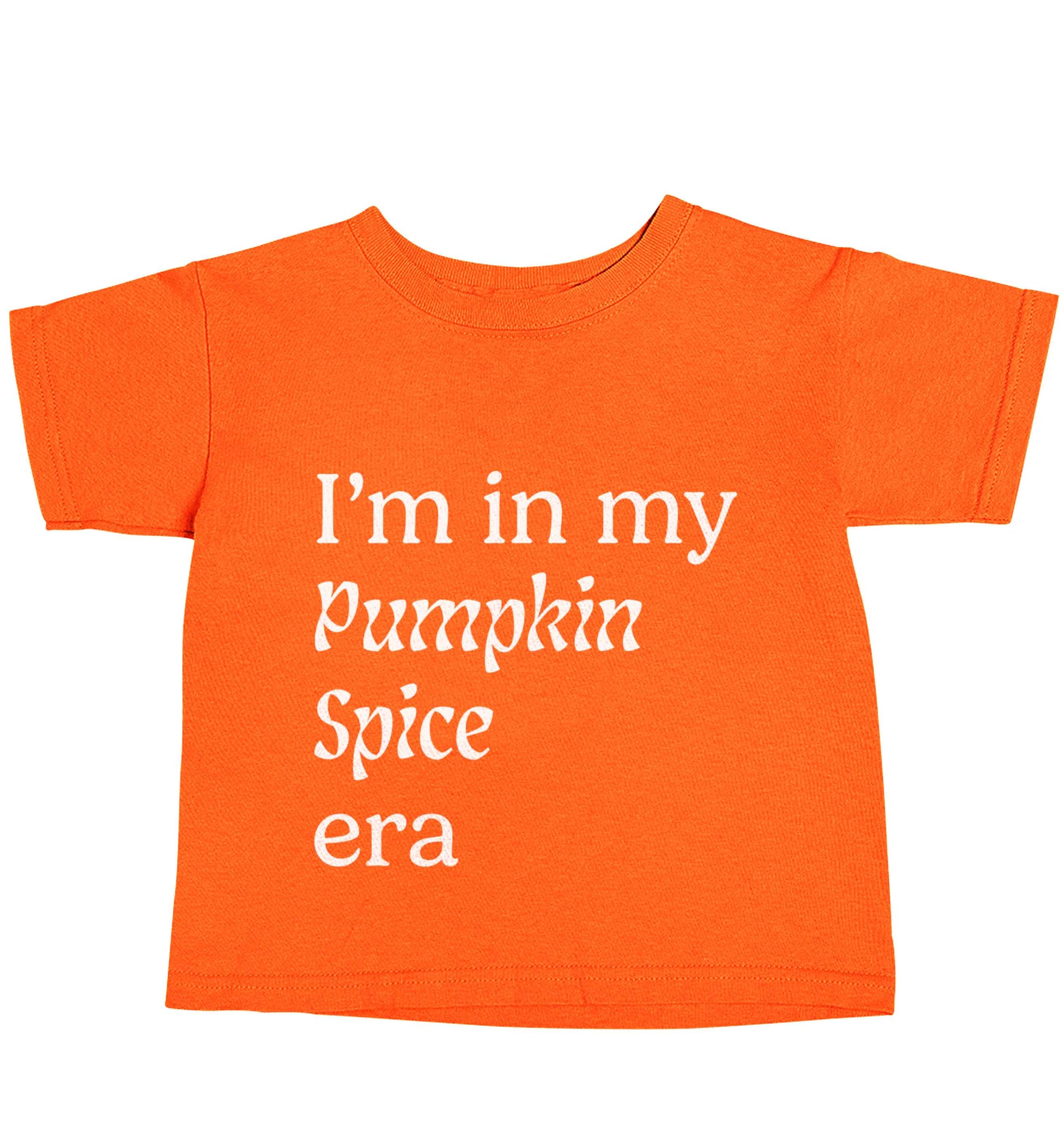 I'm in my pumpkin spice era Kit orange baby toddler Tshirt 2 Years
