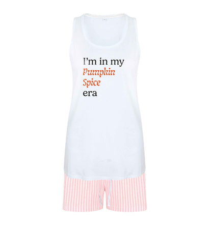 I'm in my pumpkin spice era Kit size XL women's pyjama shorts set in pink 