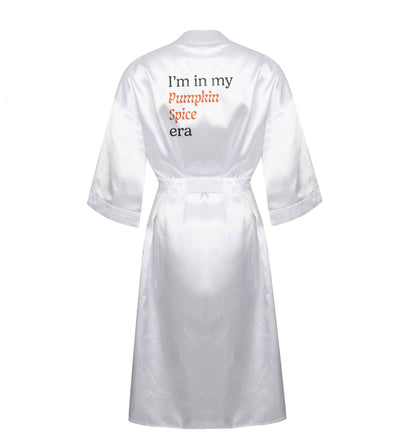 I'm in my pumpkin spice era Kit XL/XXL white ladies dressing gown size 16/18