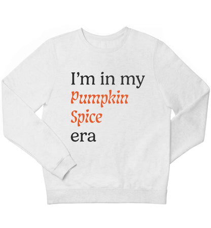 I'm in my pumpkin spice era Kit children's white sweater 12-13 Years