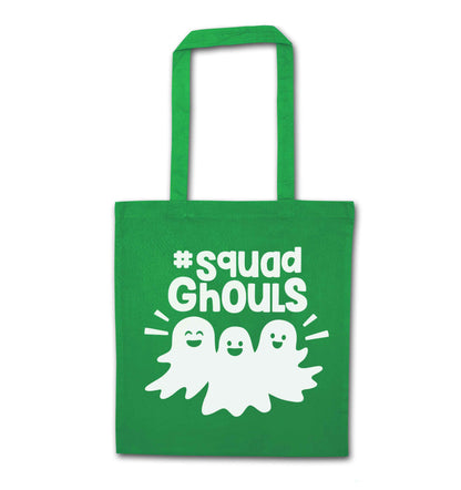 Squad ghouls Kit green tote bag